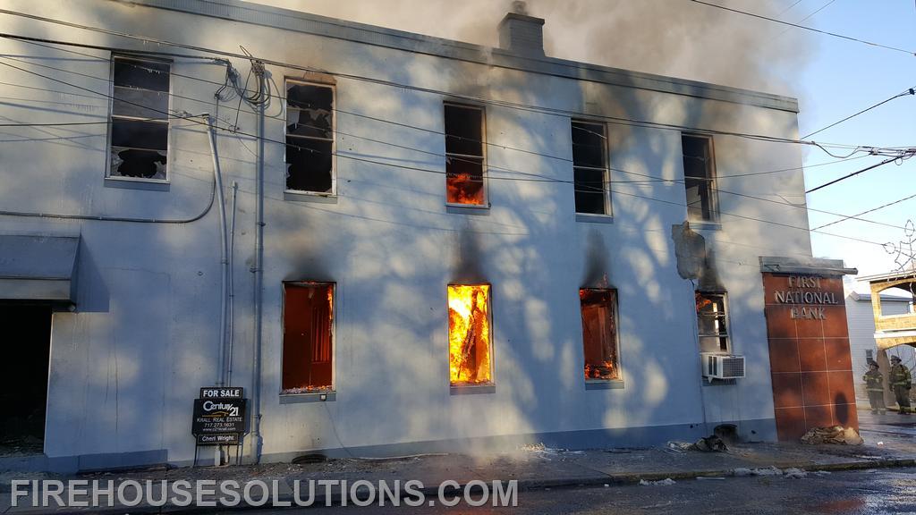 Former Bank Fire Fredericksburg 