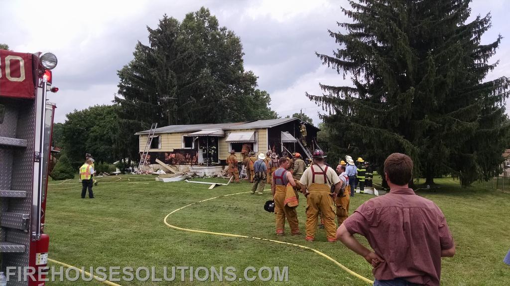 Dwelling fire, Stracksdamn Rd